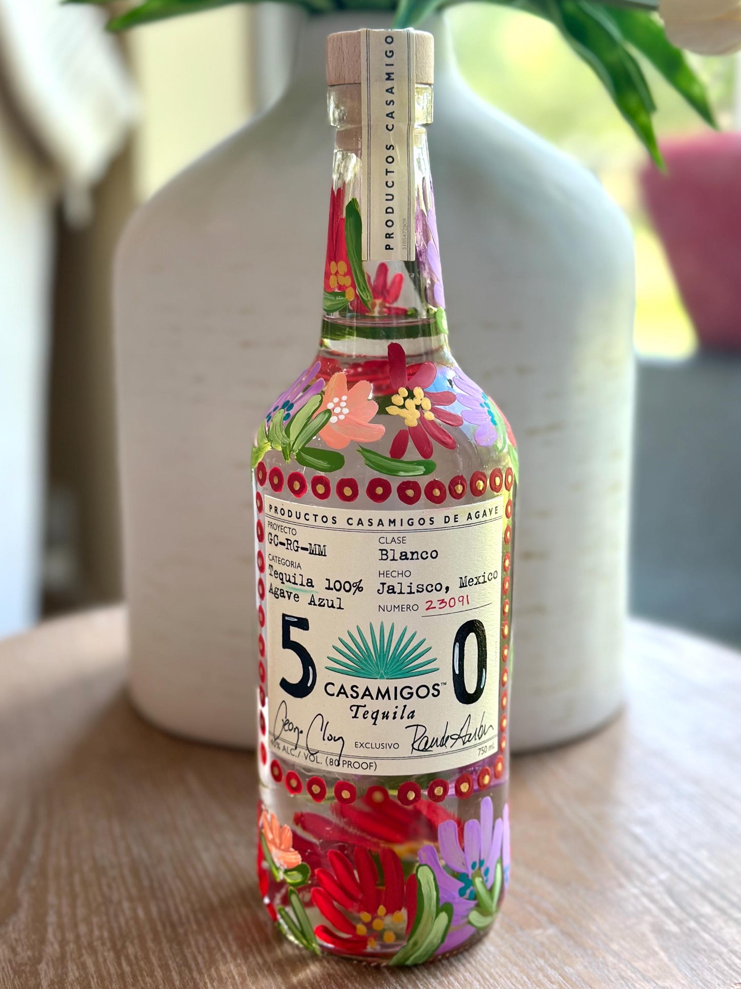 Fiesta Themed Casamigo Customized bottle
