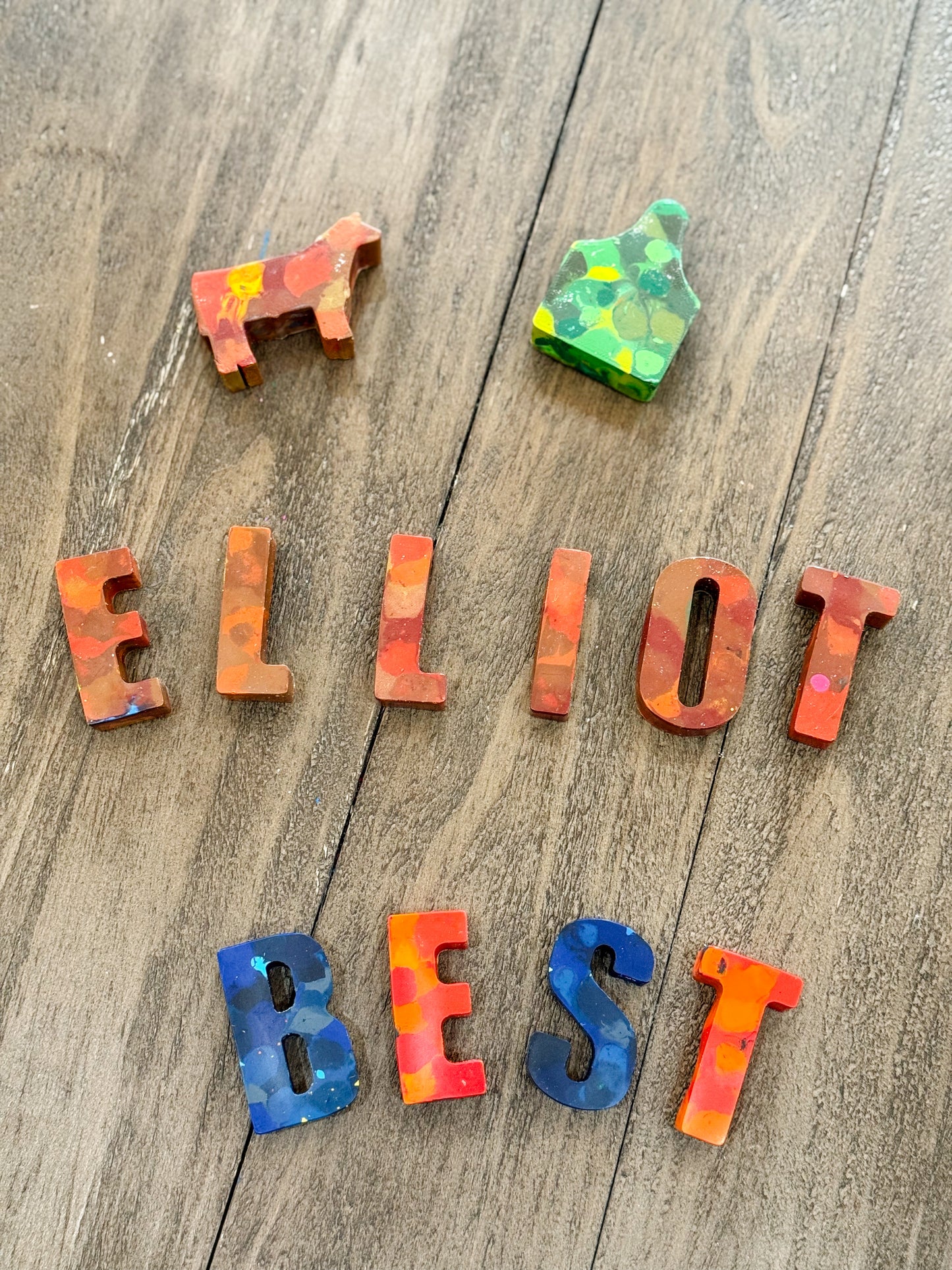 Color Crayons Letters & Shapes