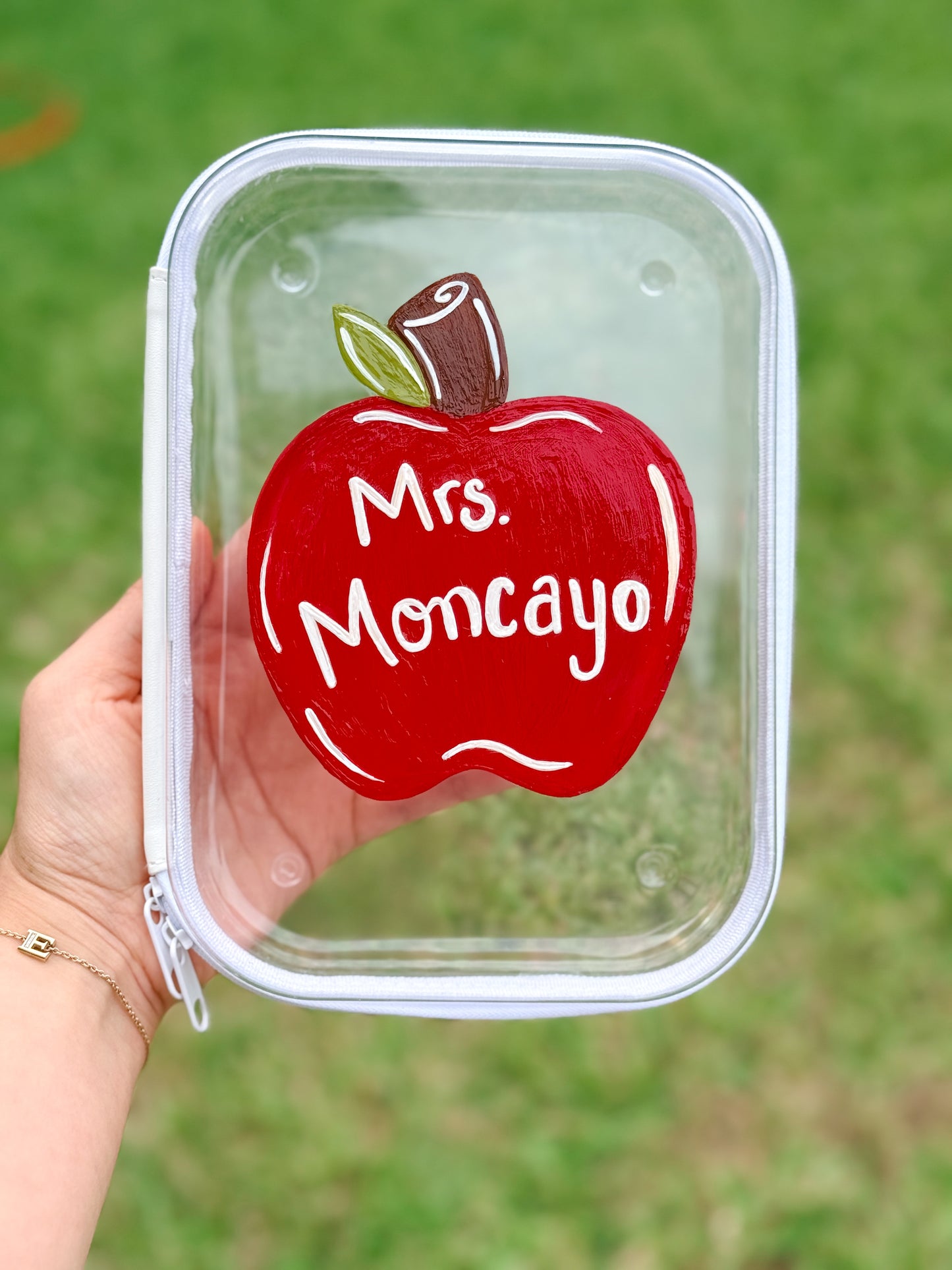 Personalized hard shell teacher case
