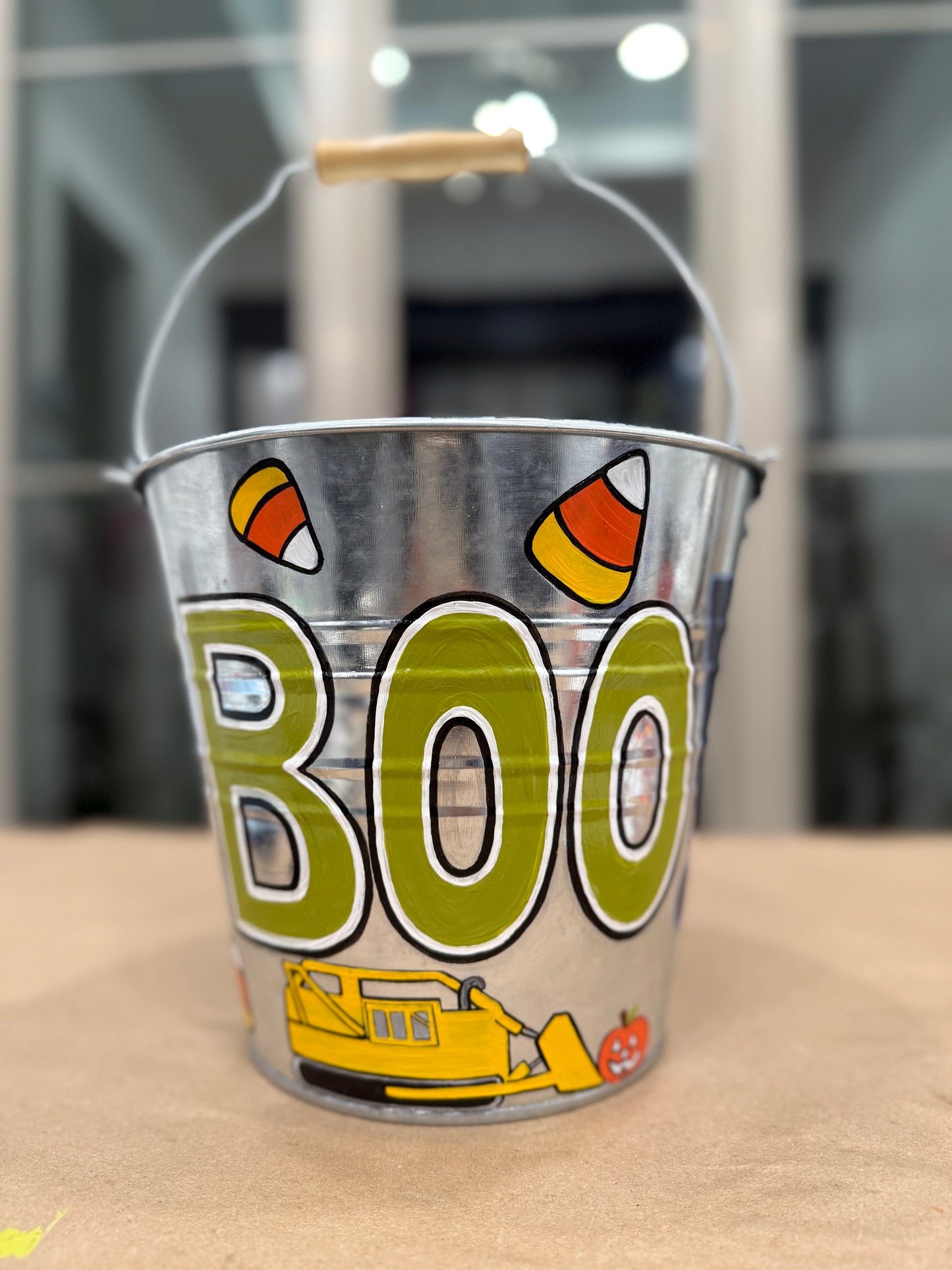 Hand Painted Boo Buckets- Trick Or Treat 100% customizable Glow In The Dark